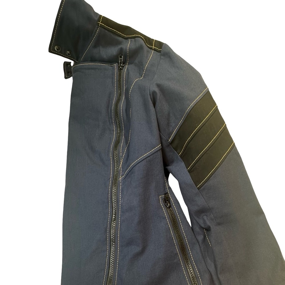 Volante Design "Hacker" Moto Jacket Blue Canvas - Size 41W (L/XL) - Picture 9 of 16
